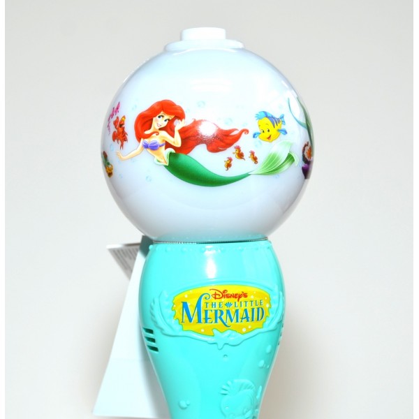 Ariel Little Mermaid Bubble Blower Glow LightUp Wand, Disneyland Paris