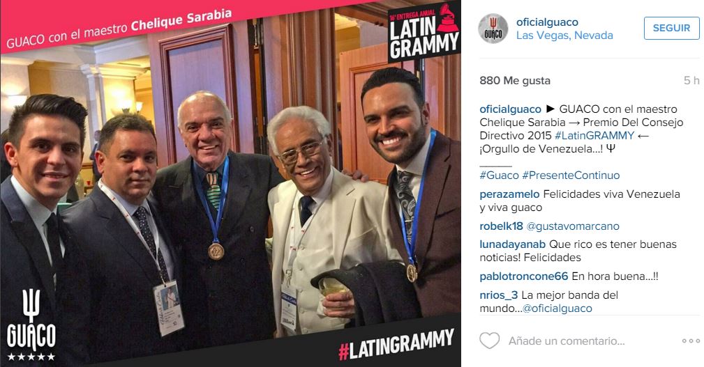 Venezolanos van esta noche tras su Grammy Latino