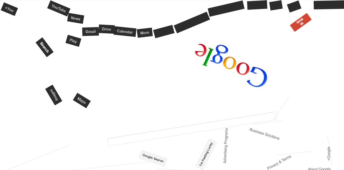 Google Gravity Fonctionnement de cette technologie amusante