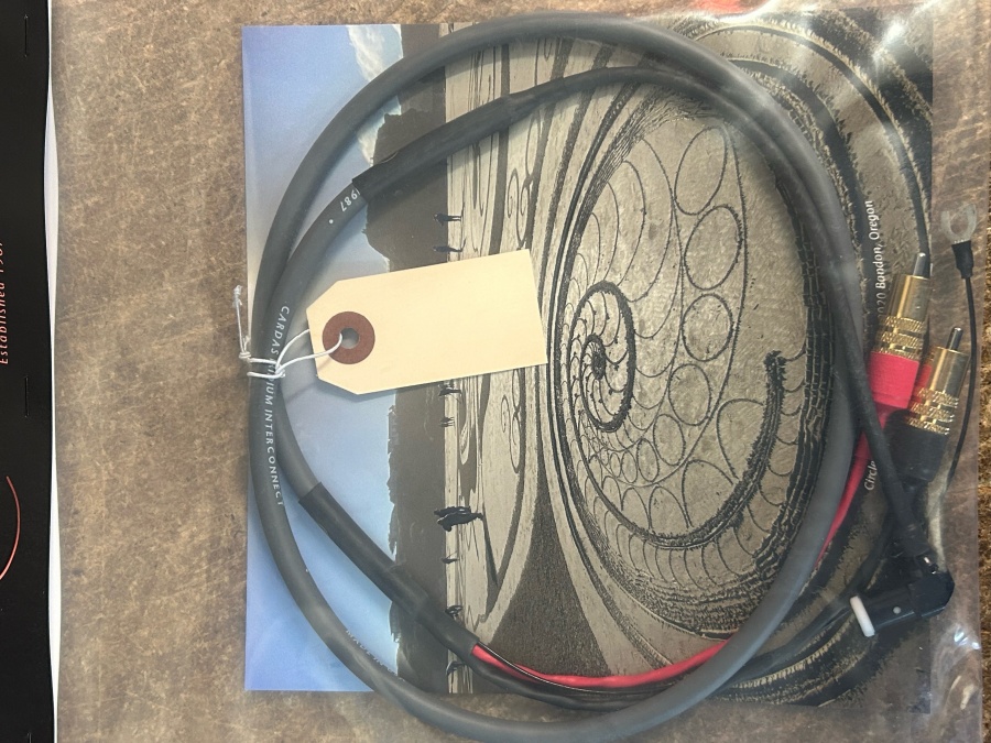 Cardas Iridium Phono Tonearm Cable 90 Degree 5 Pin Din To 2xRCA 1.25m