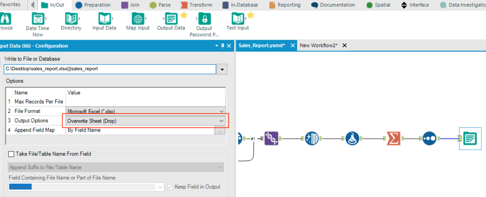 Alteryx Output Data Tool Learn How to Write Your Data to Excel in