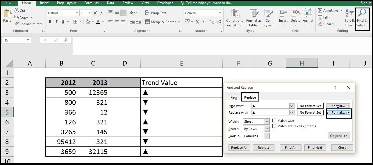 Trend Arrow Chart in Excel Analytics Tuts