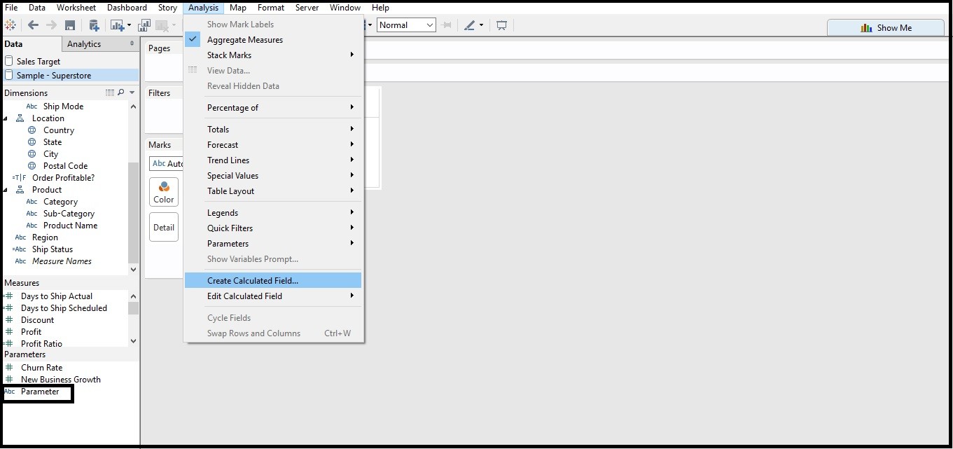 How to make Toggle Switch for Worksheets in Tableau Analytics Tuts