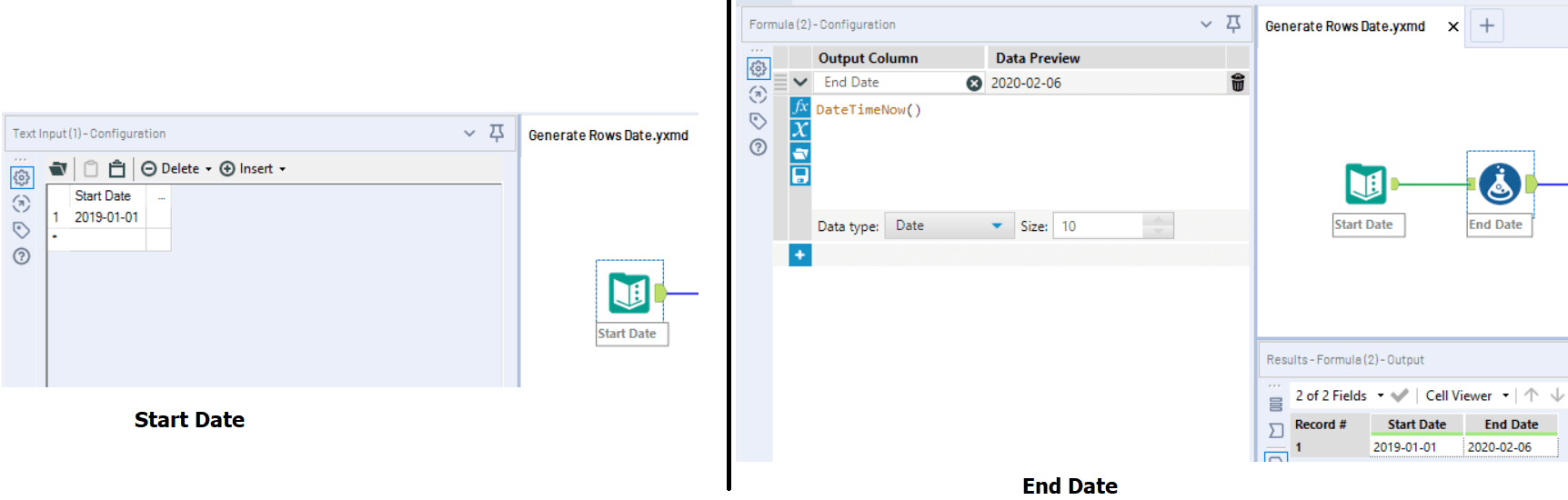 Generate dates between two dates in Alteryx Analytics Tuts