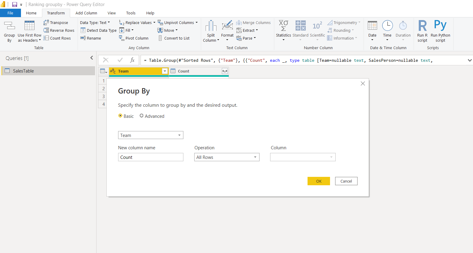 Ranking by groups using Power query in Power BI Analytics Tuts