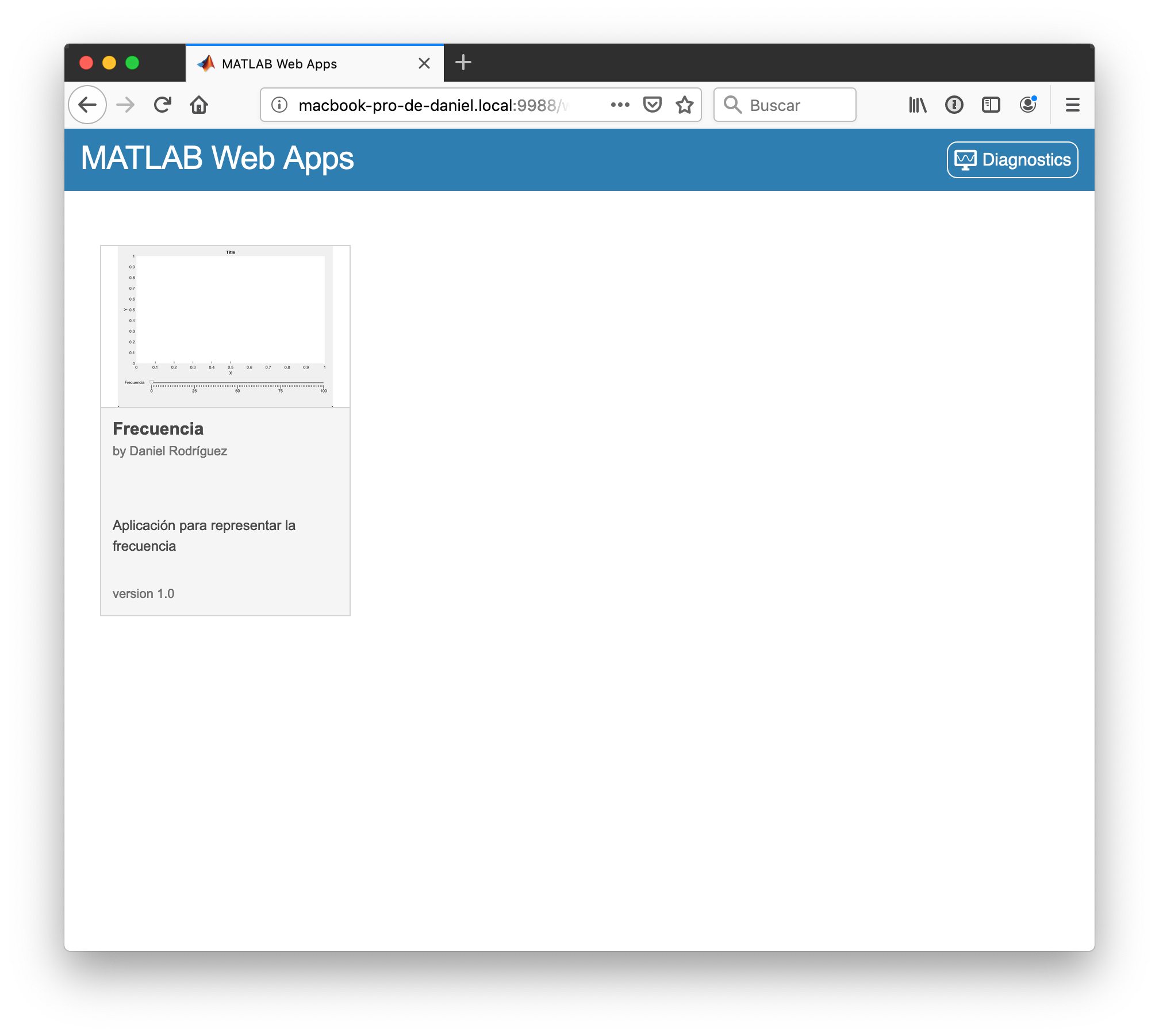 Creación de aplicaciones web con Matlab Analytics Lane