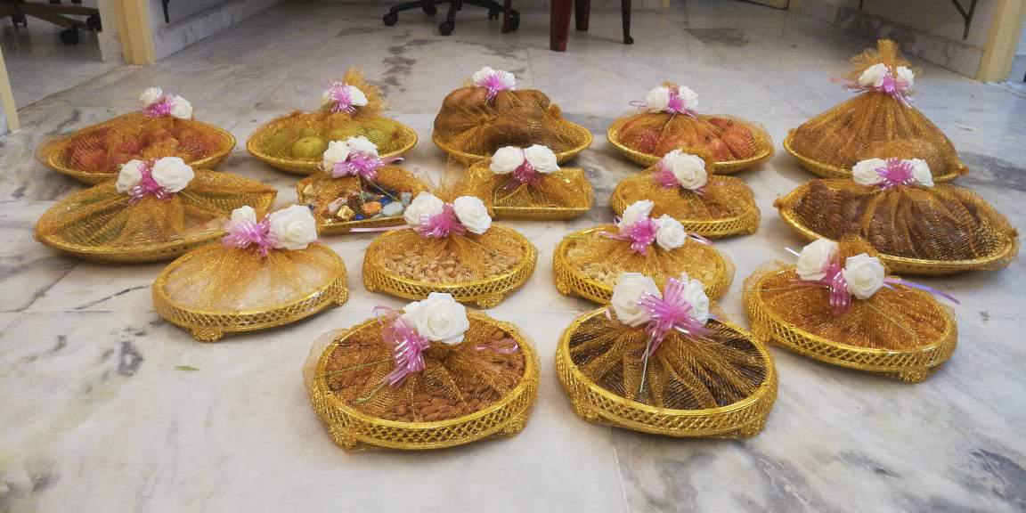 Thattu 21 plates for engagement Engagement platter online