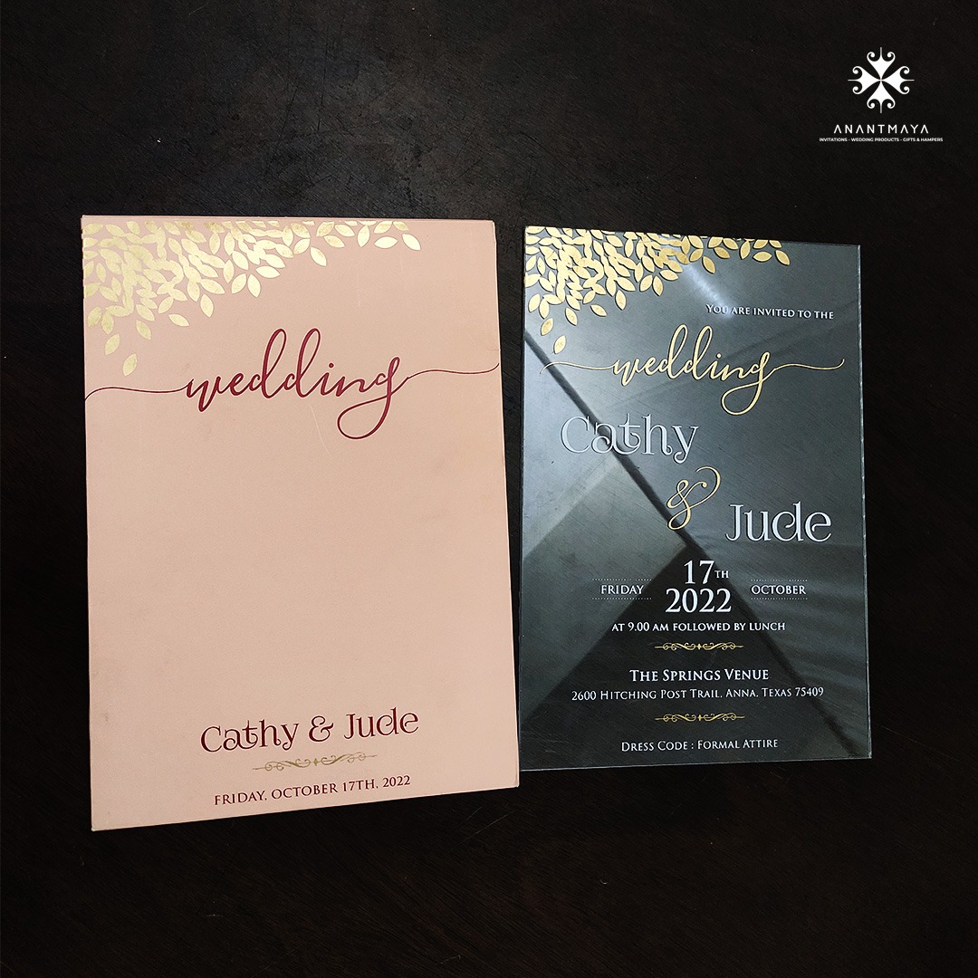 Acrylic Wedding Invitations Acrylic Invitation Card