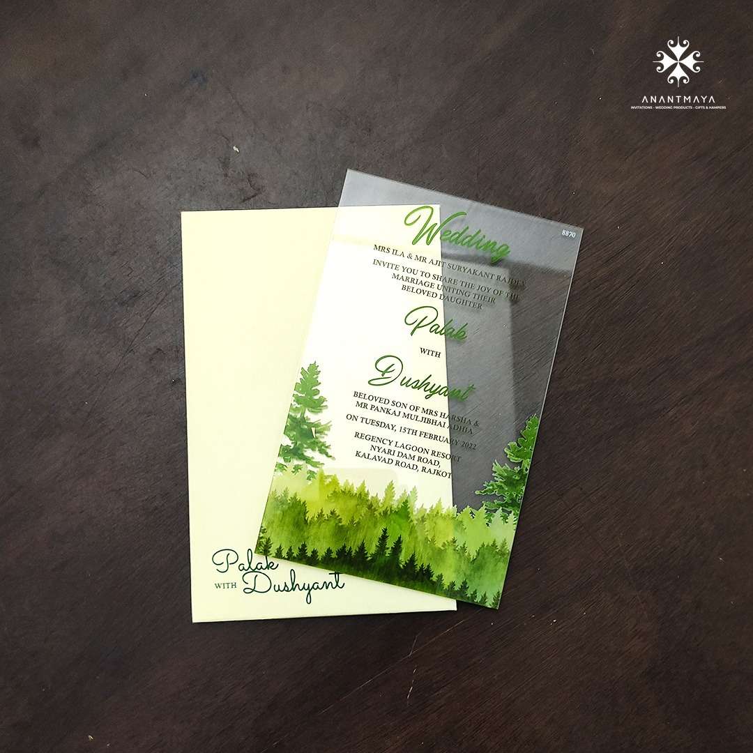 ACRYLIC WEDDING INVITATIONS ACRYLIC INVITATION CARD