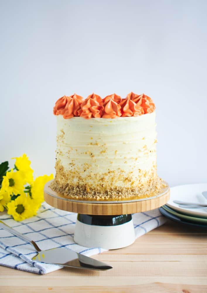 Carrot Cake with Orange Cream Cheese Frosting Ana's Baking Chronicles