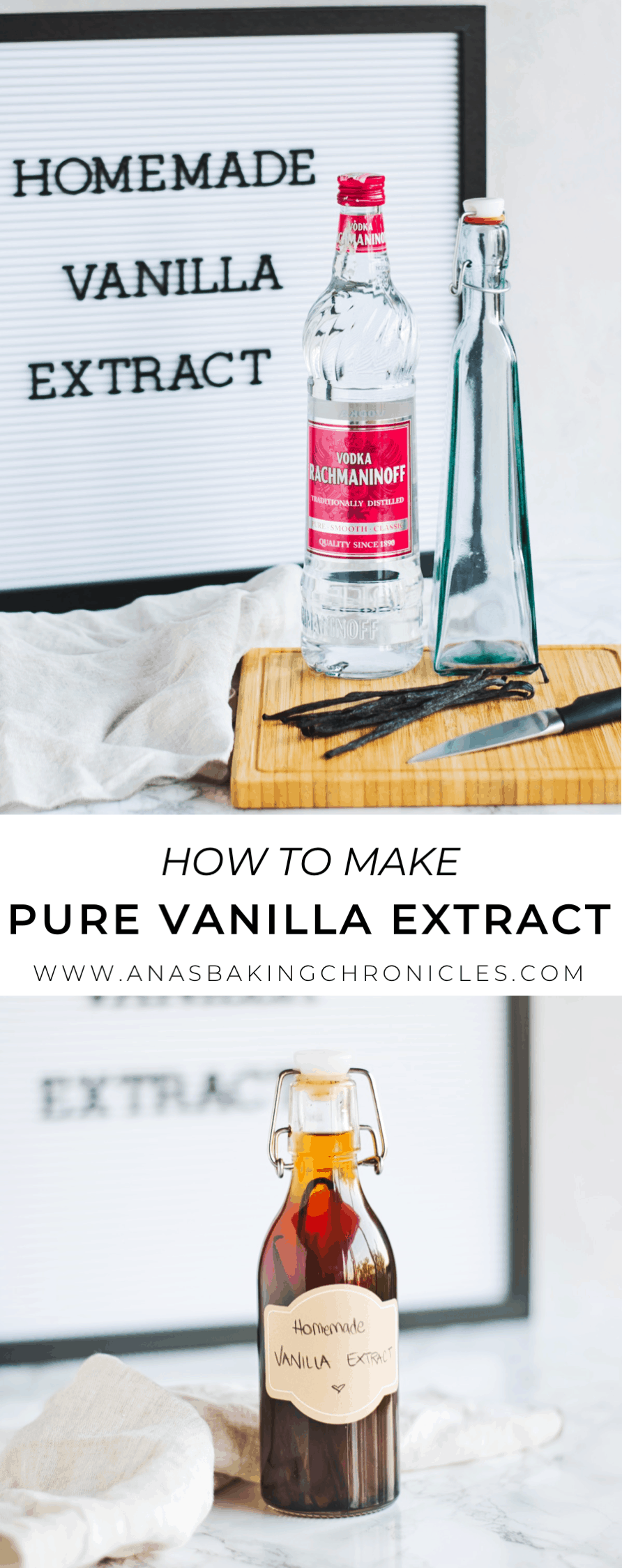 How to make pure vanilla extract Ana's Baking Chronicles