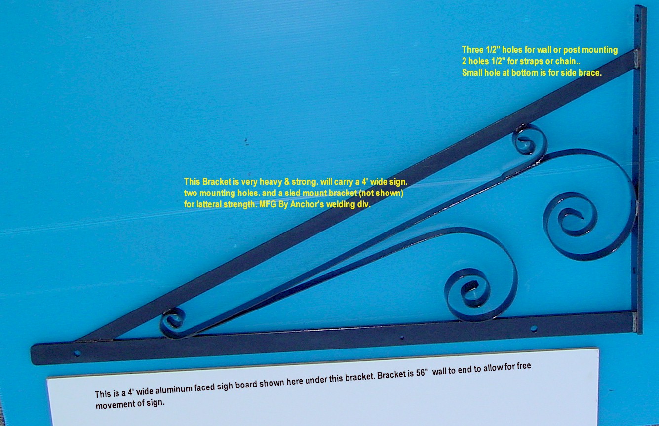 Sign Brackets Ornamental Iron Sign Brackets Custom