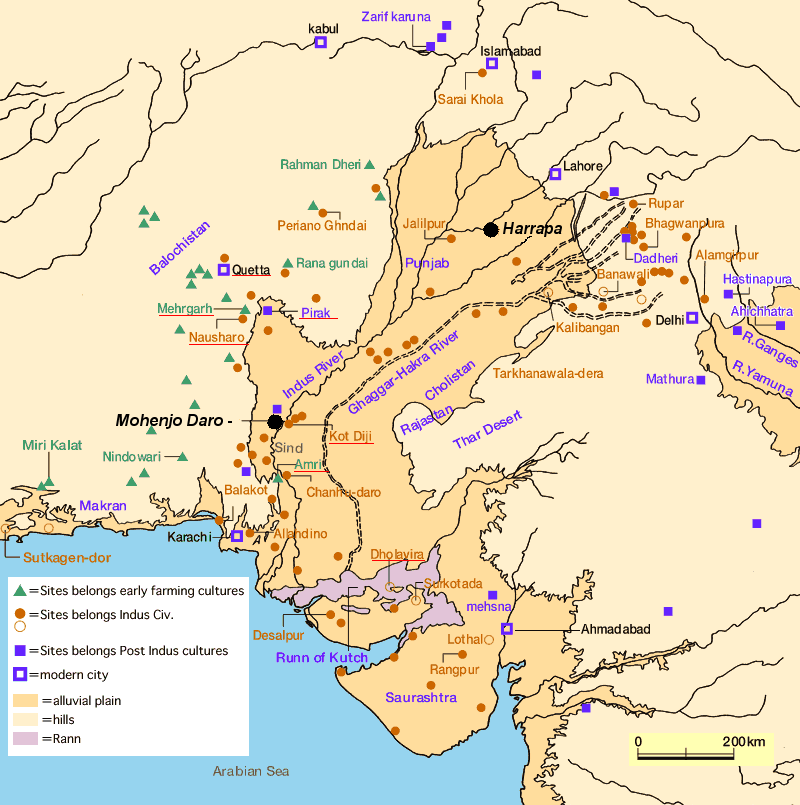 Where Is Mohenjo Daro In India Map Mohenjo Daro