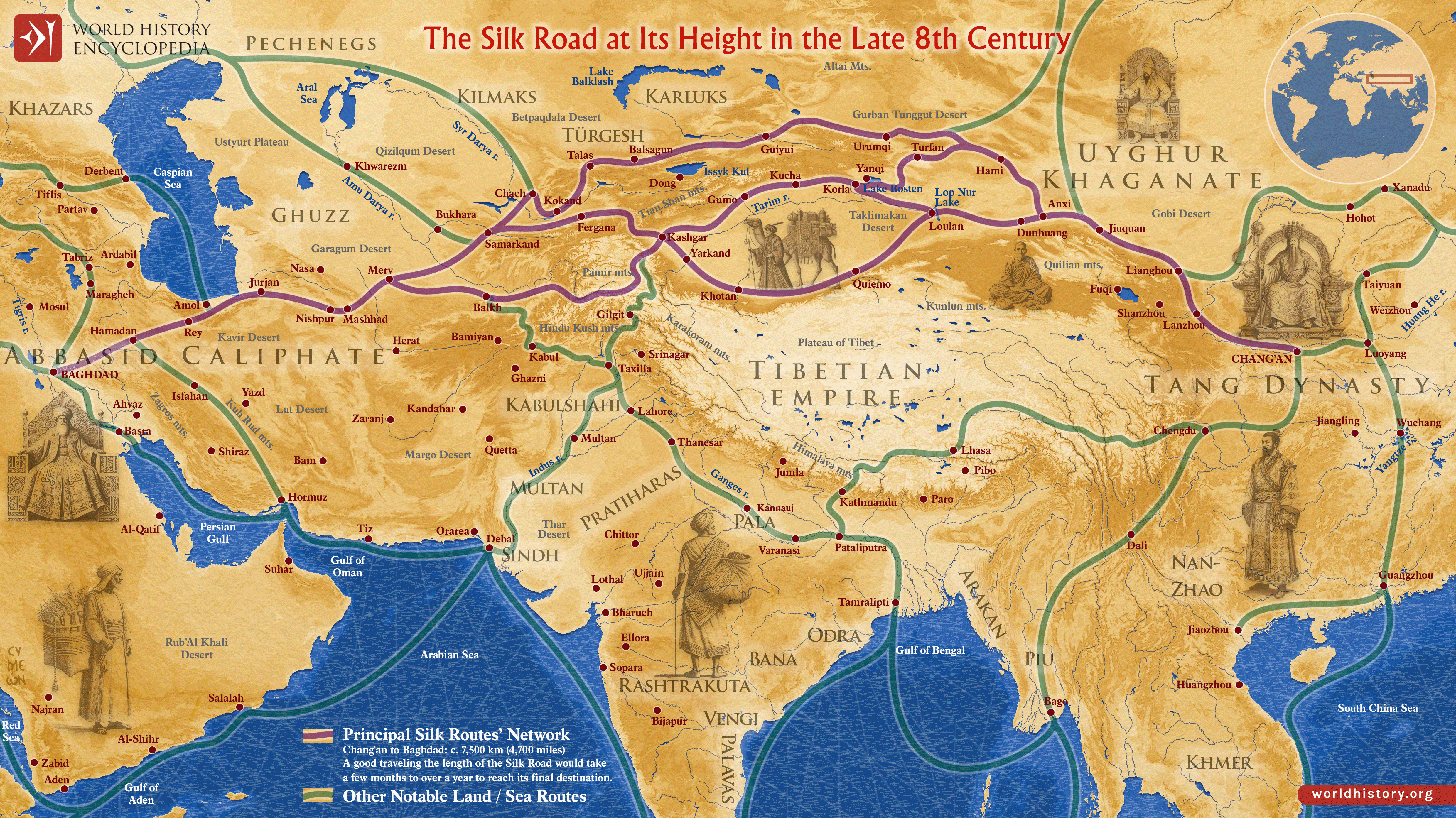 The Silk Road (Illustration) Ancient History Encyclopedia