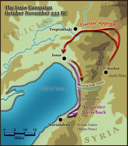 Ancient Greece Map Issus Back to the Battle of Issus Back to the Battle
