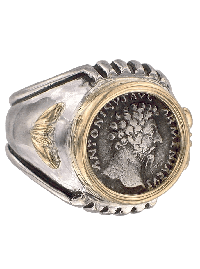 Marcus Aurelius Coin Ring Ancient Coin Ring Ancient