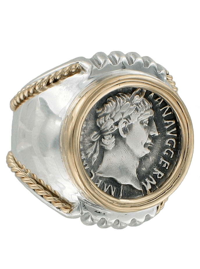 Trajan Ancient Coin Ring Ancient Creations