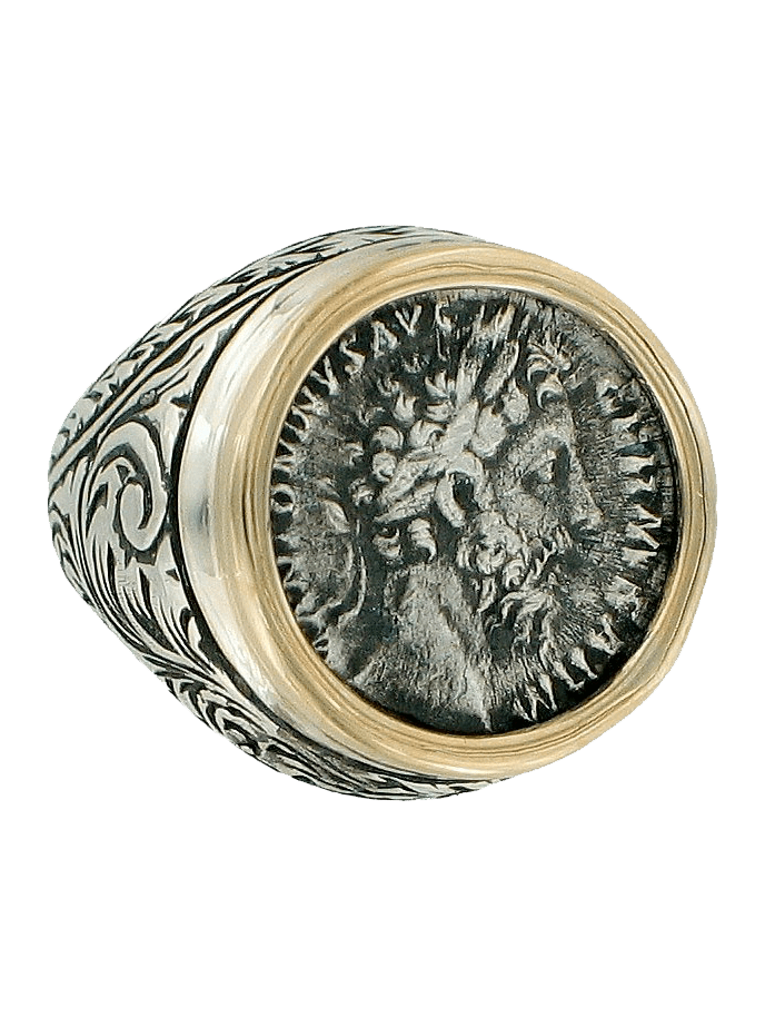 Marcus Aurelius Coin Ring Ancient Coin Ring Ancient