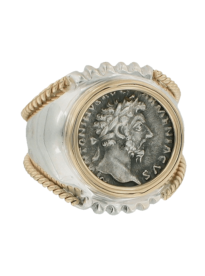 Marcus Aurelius Coin Ring Ancient Coin Ring Ancient