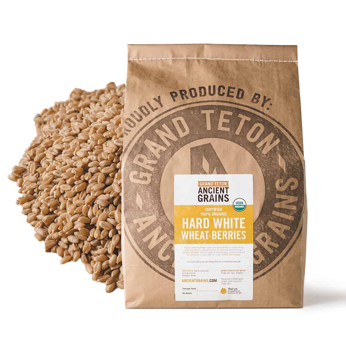 Shop Organic Hard White Wheat Berries Recipes & Shop