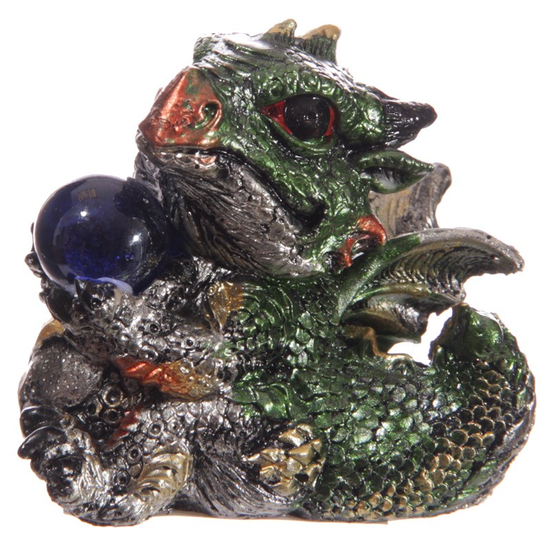 Wholesale Cute Baby Dragons with Crystal Ball Ancient Wisdom Giftware