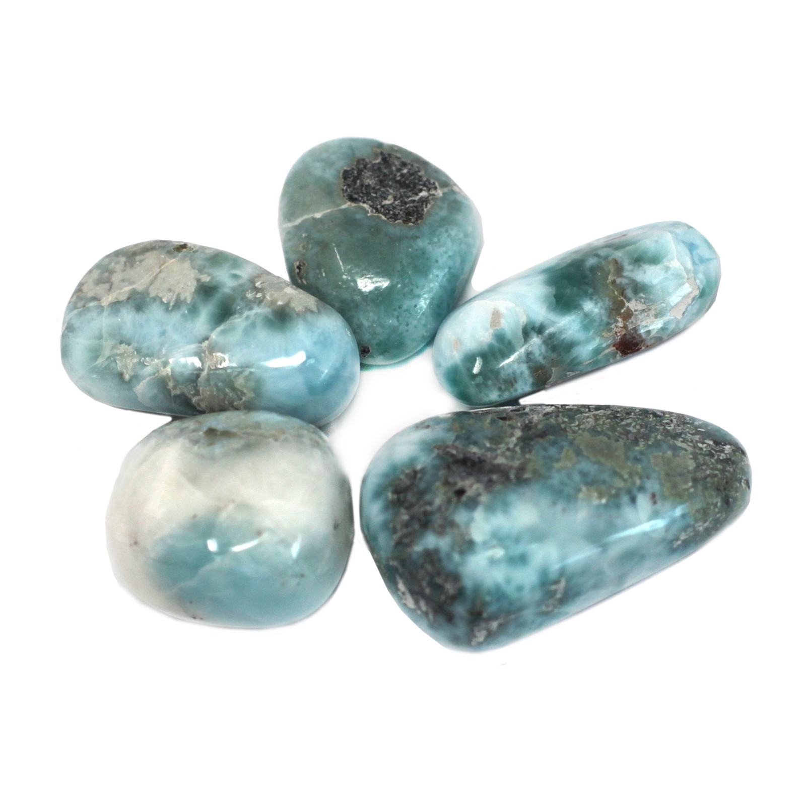Wholesale Premium Tumble Stones Larimar Ancient Wisdom Giftware