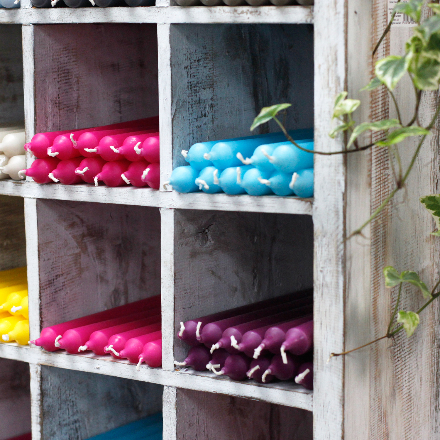 Wholesale Dinner Candle Display Stand Whitewash Ancient Wisdom