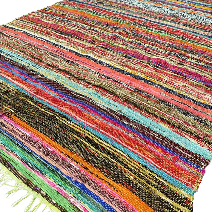 Wholesale 151 x 90cm Luxury Rag Rug Green Ancient Wisdom Giftware