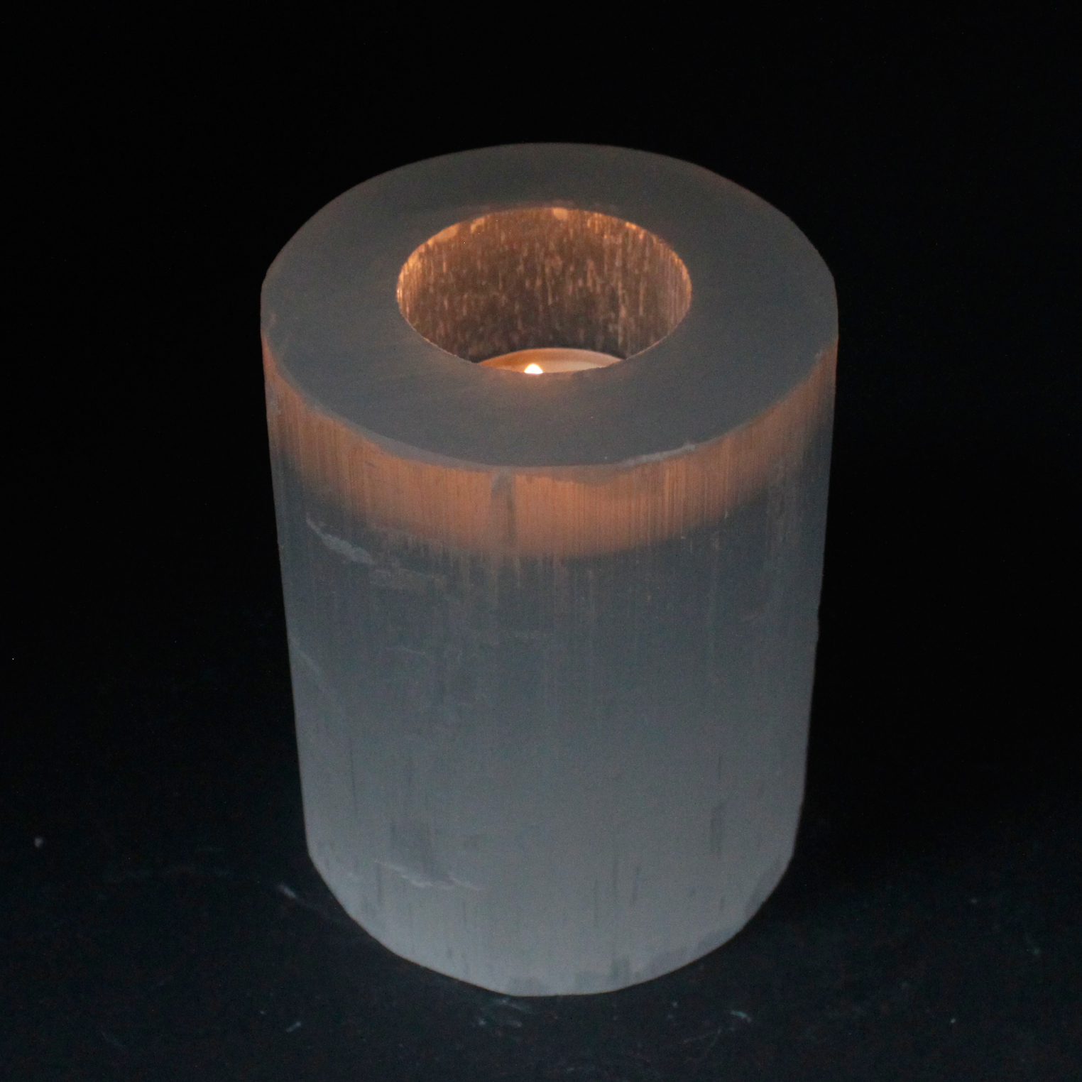 Wholesale Selenite Cylinder Candle Holder 10 cm Ancient Wisdom