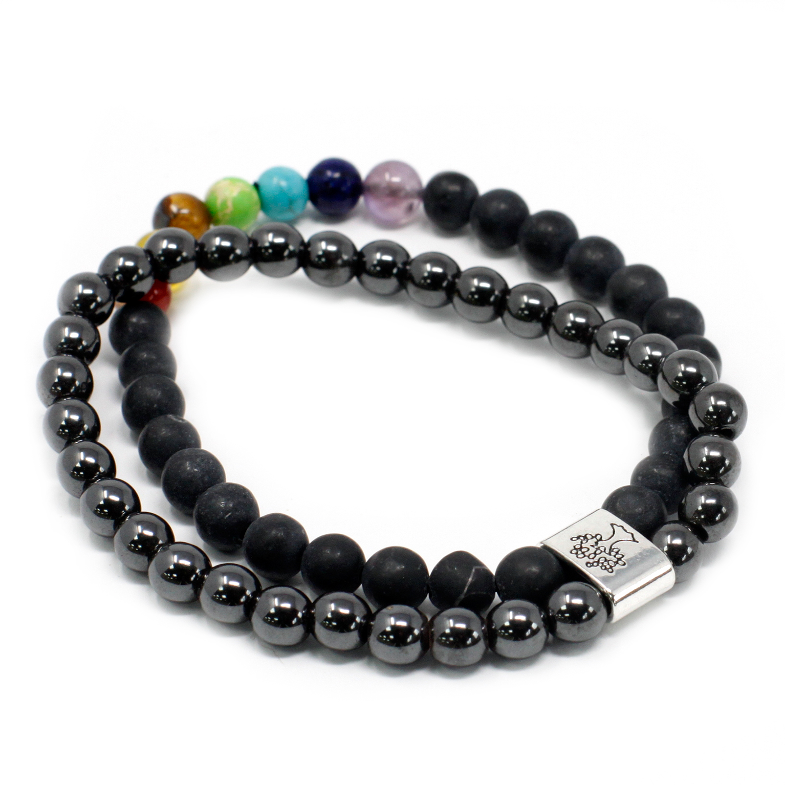 Wholesale Gemstone Bracelet Black Stone Chakra Ancient