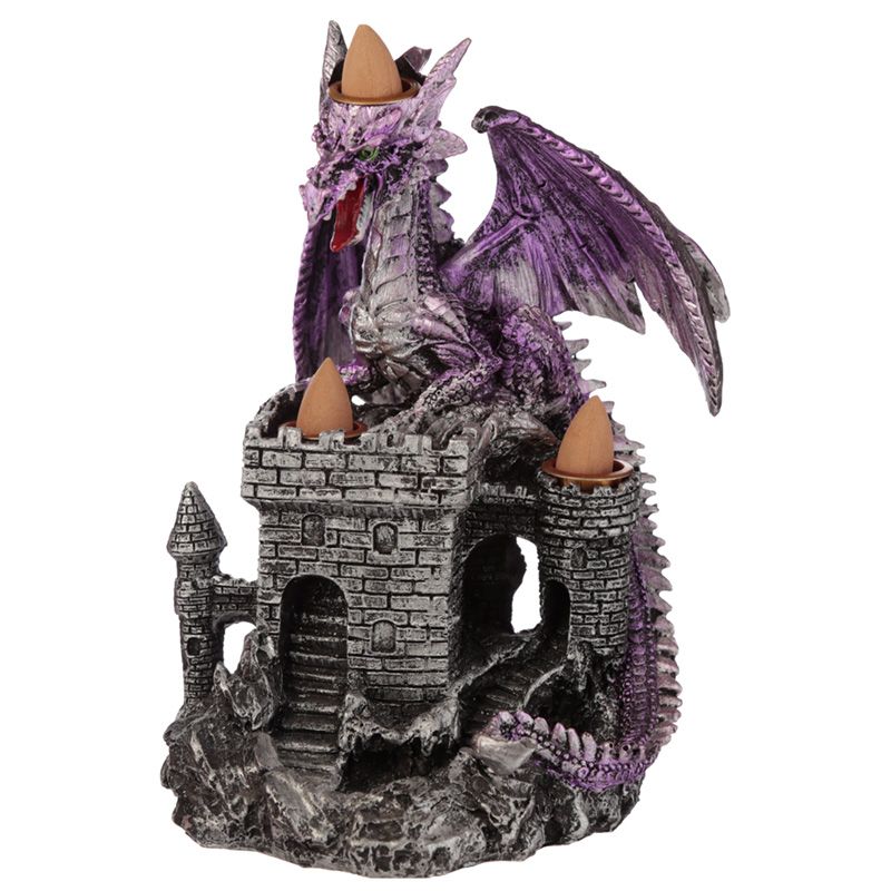 Wholesale Dragons Castle Triple Backflow Incense Burner Ancient