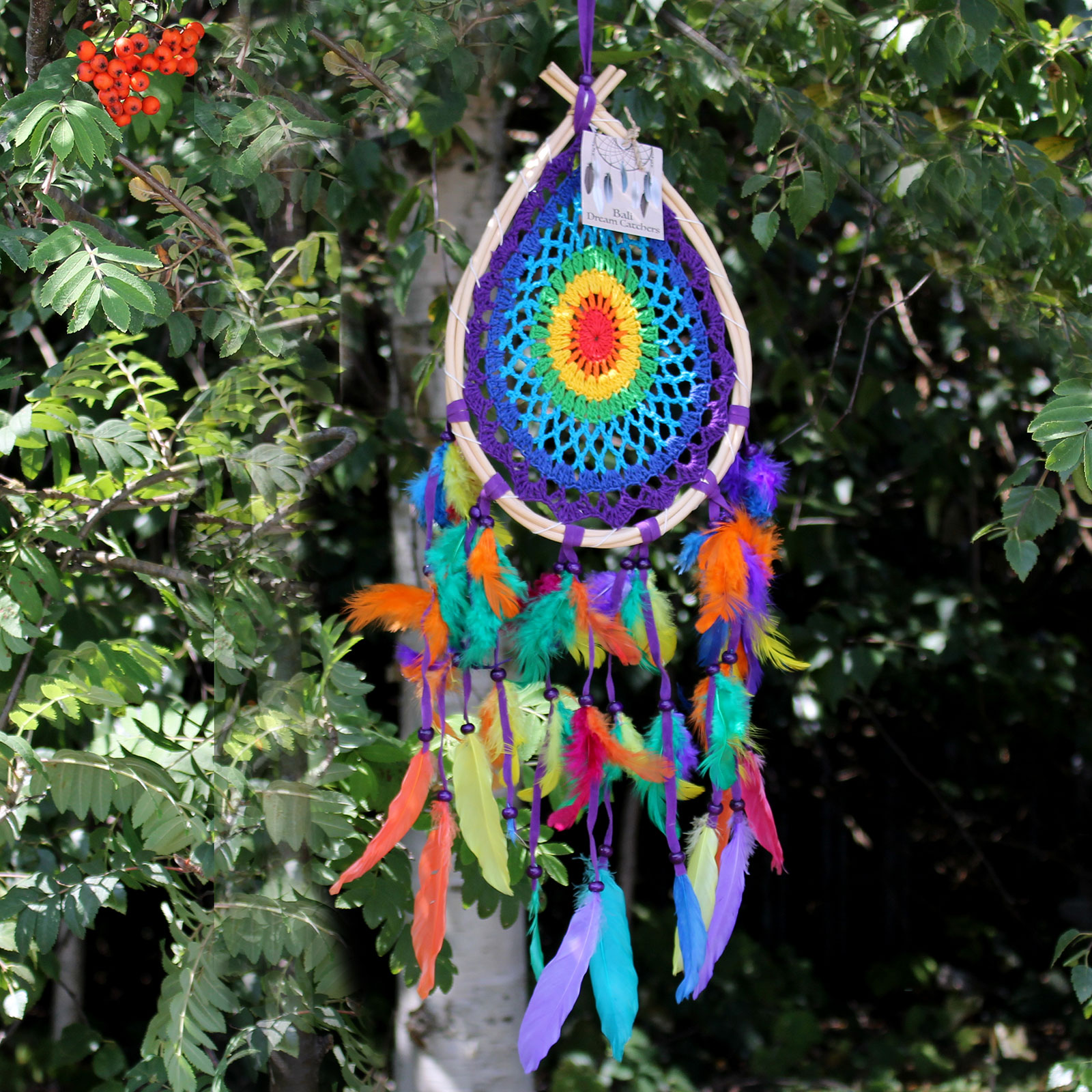 Wholesale Bali Dream Catchers Med Multi Teardrop Ancient Wisdom
