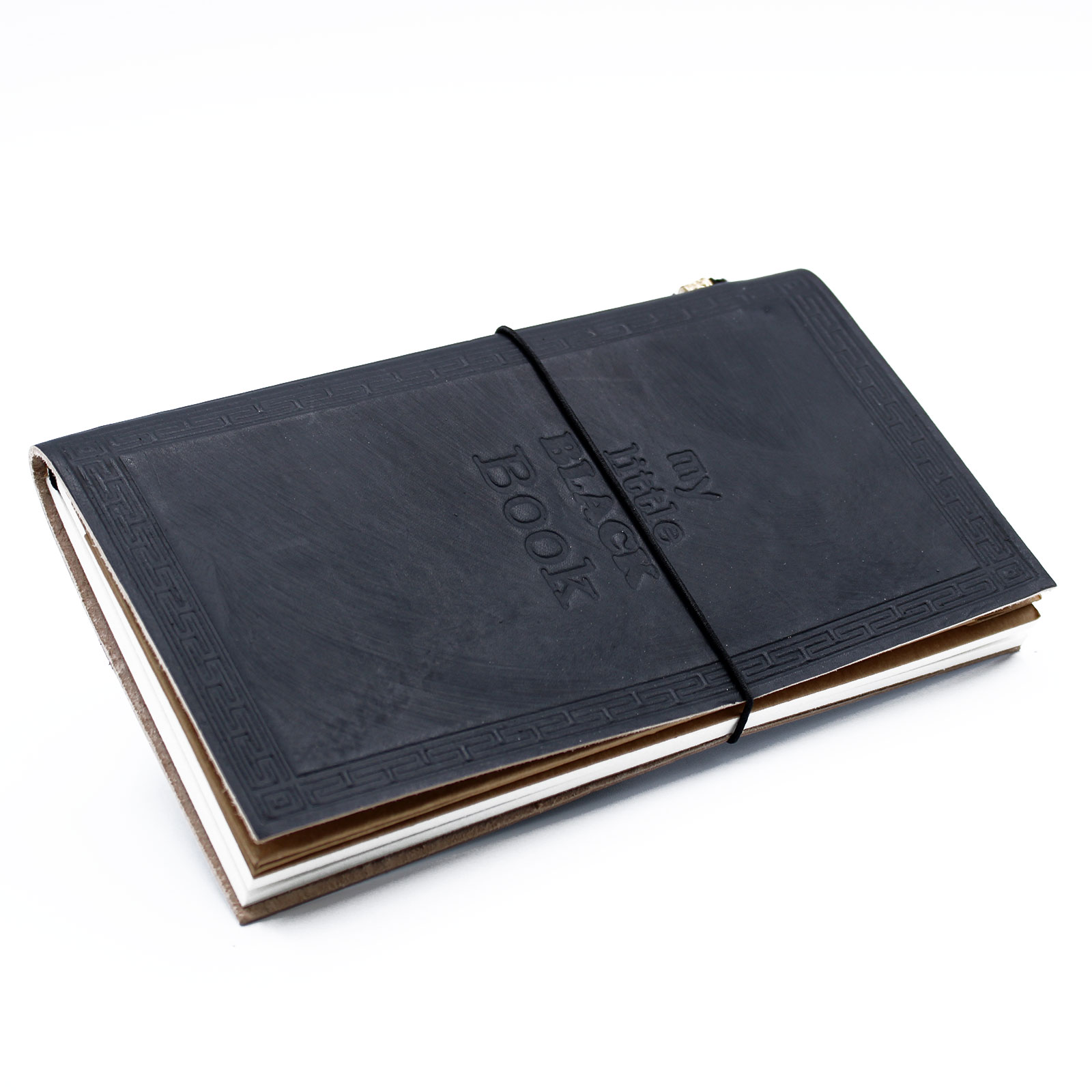 Wholesale Handmade Leather Journal My Little Black Book Black (80 pages) Ancient Wisdom