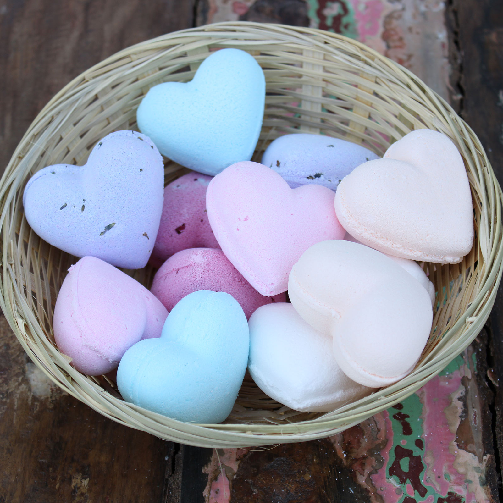 Love Heart Bath Bomb 80g Baby Powder Ancient Wisdom Wholesale