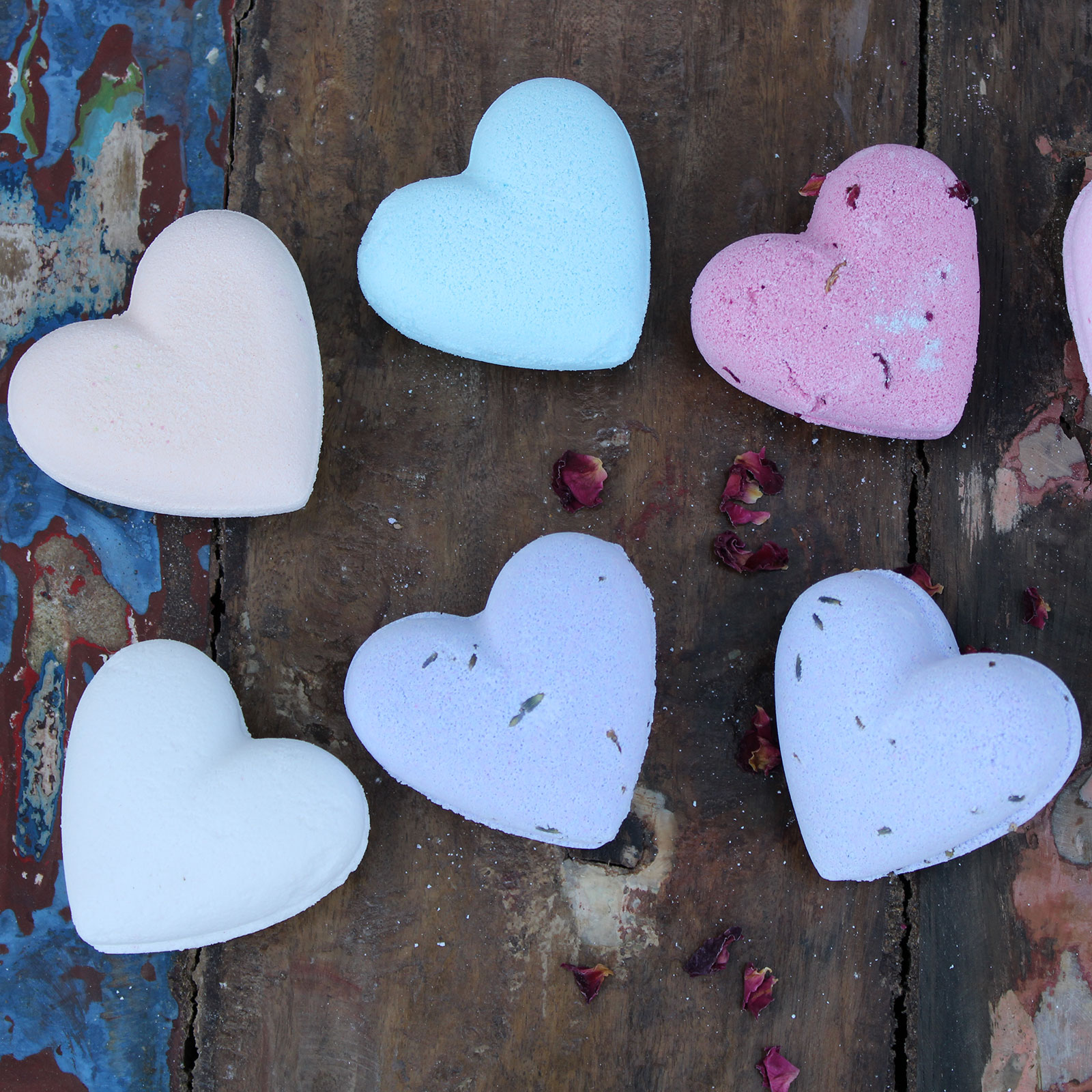 Love Heart Bath Bomb 80g Baby Powder Ancient Wisdom Wholesale