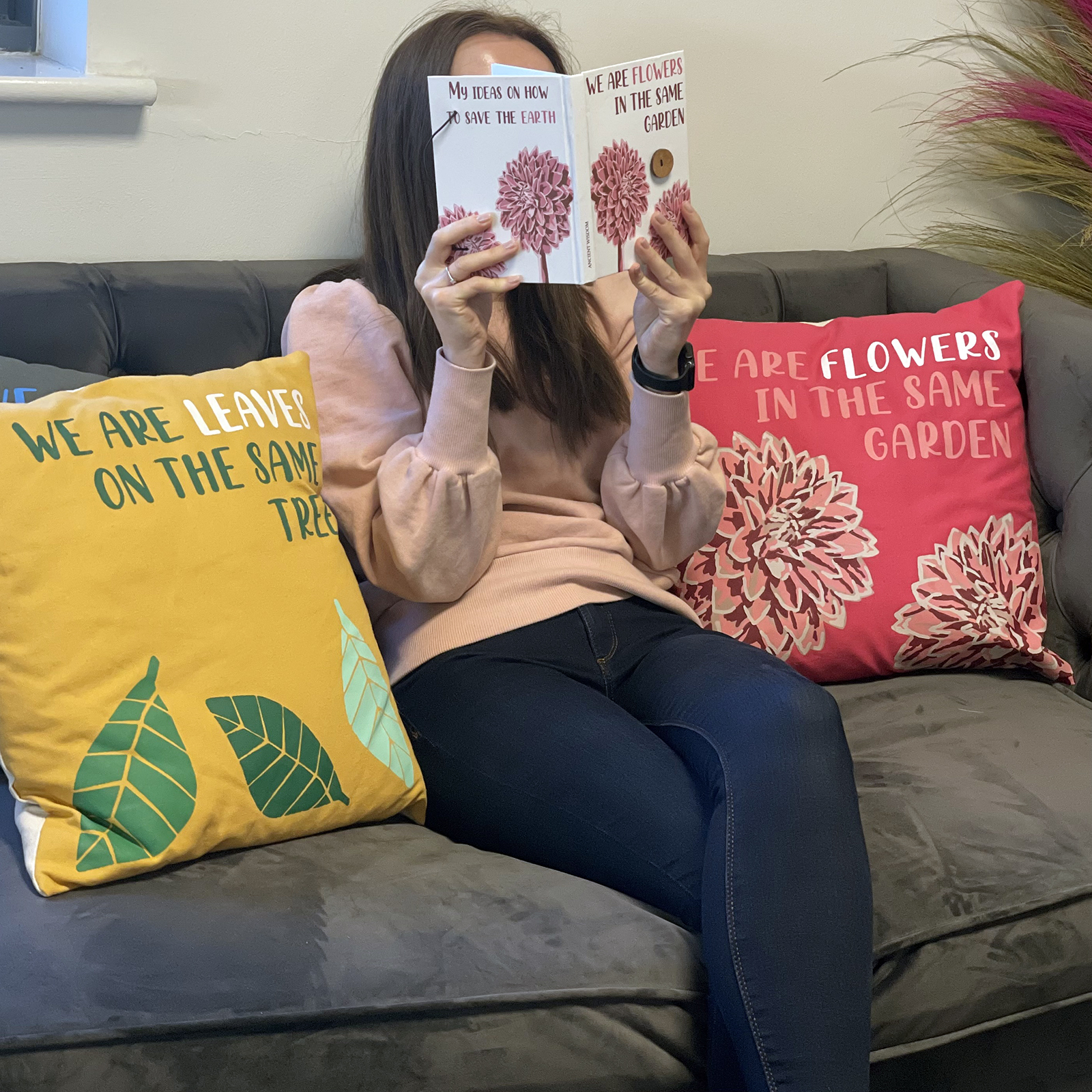 Wholesale Printed Cotton Cushion Cover Waves Ancient Wisdom