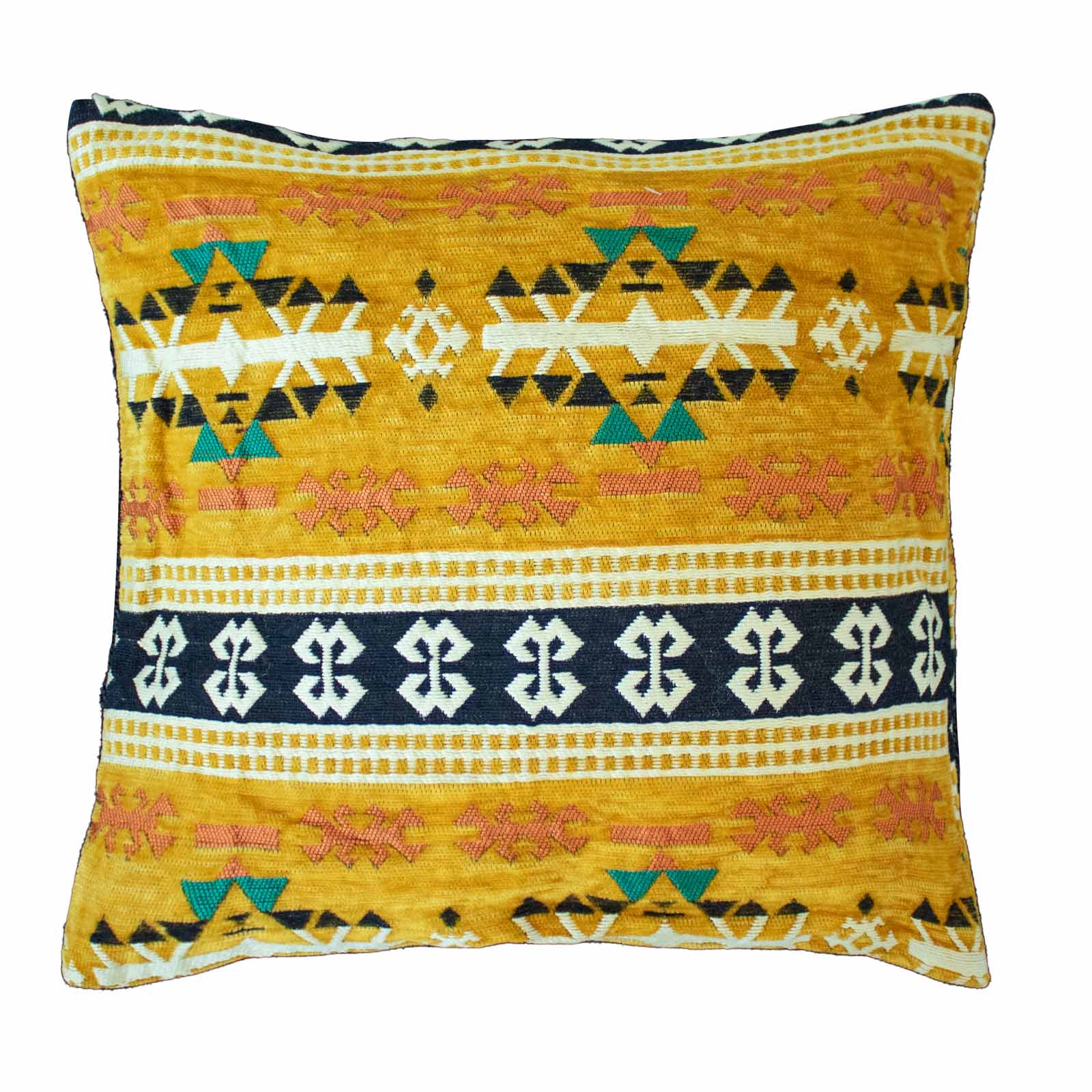Wholesale Kilim Cushion Cover Yellow Ancient Wisdom Giftware Supplier