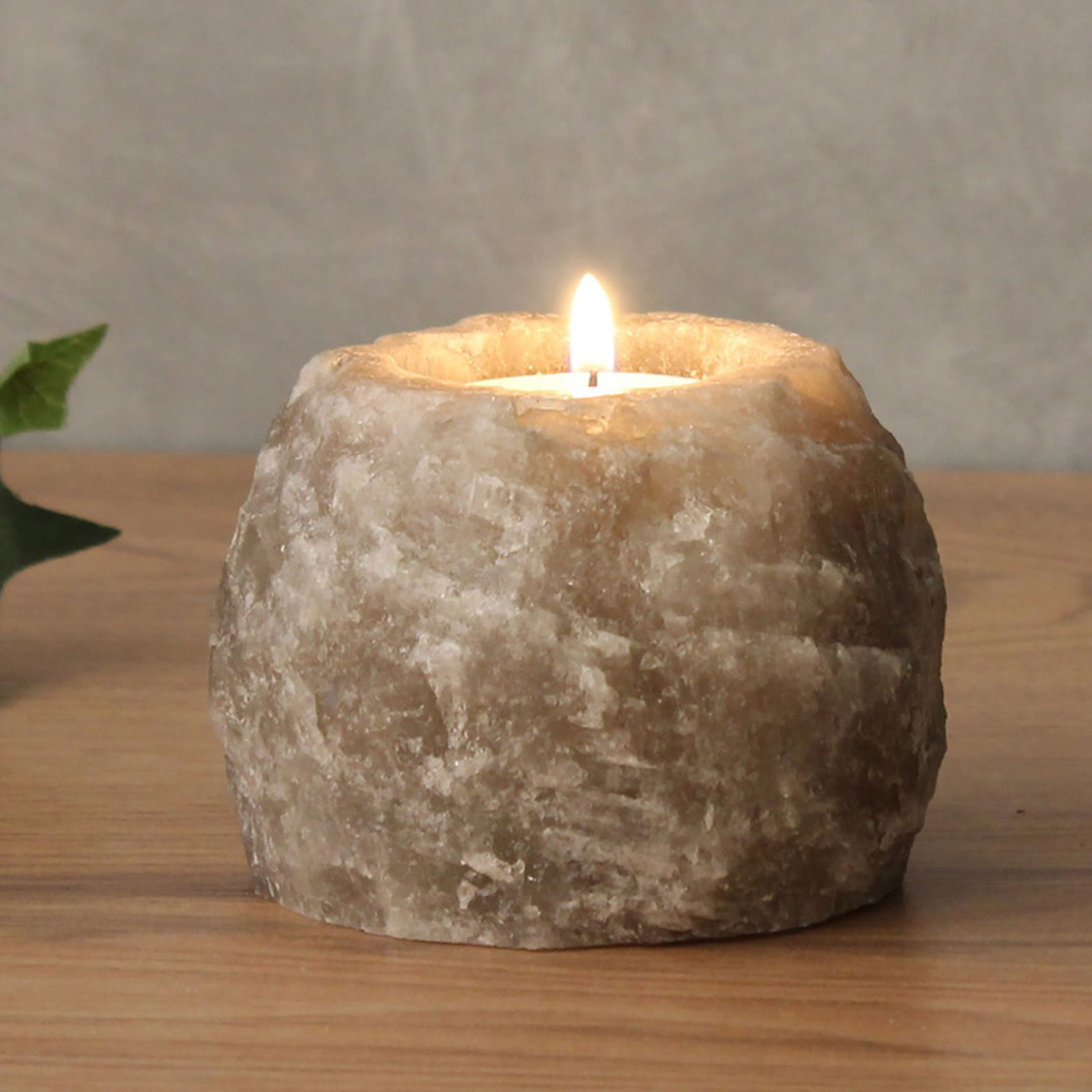 Wholesale Grey Salt Candle Holder 600800g Ancient Wisdom Giftware
