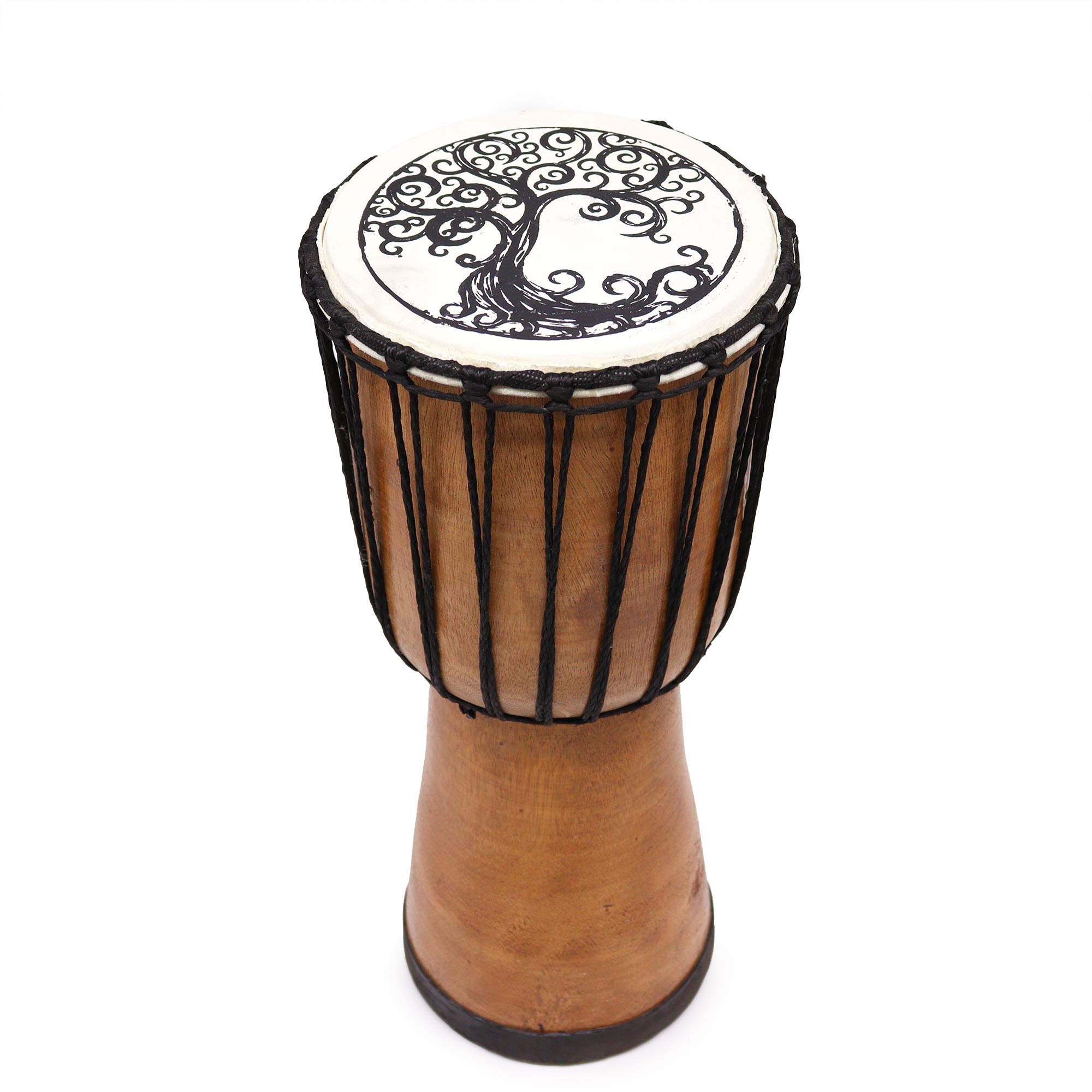Wholesale Tree of Life Wide Top Djembe Drum 40cm Ancient Wisdom Giftware Supplier
