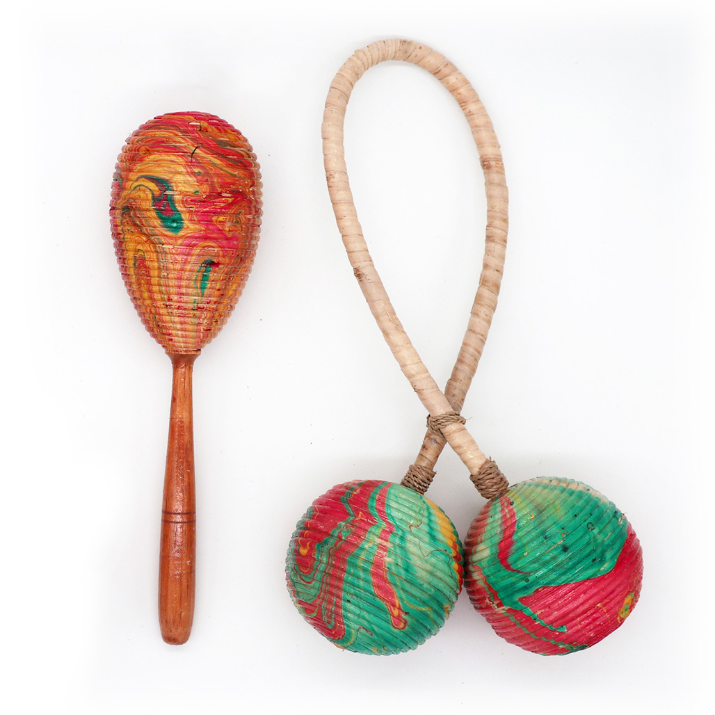 Wholesale Maracas Rattle Double Twist Ancient Wisdom Giftware Supplier