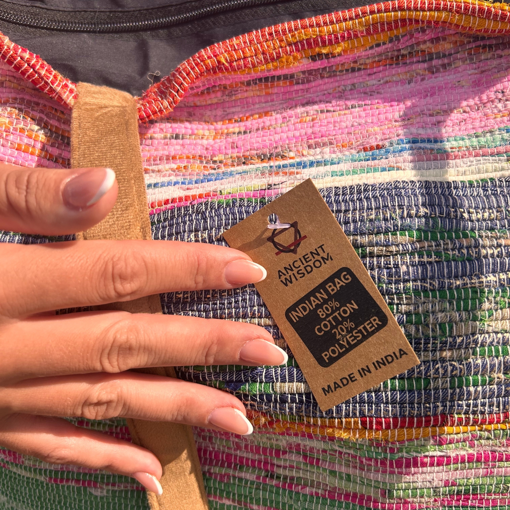 Wholesale Recycled Big Rug Bag Shades of Dusk Ancient Wisdom