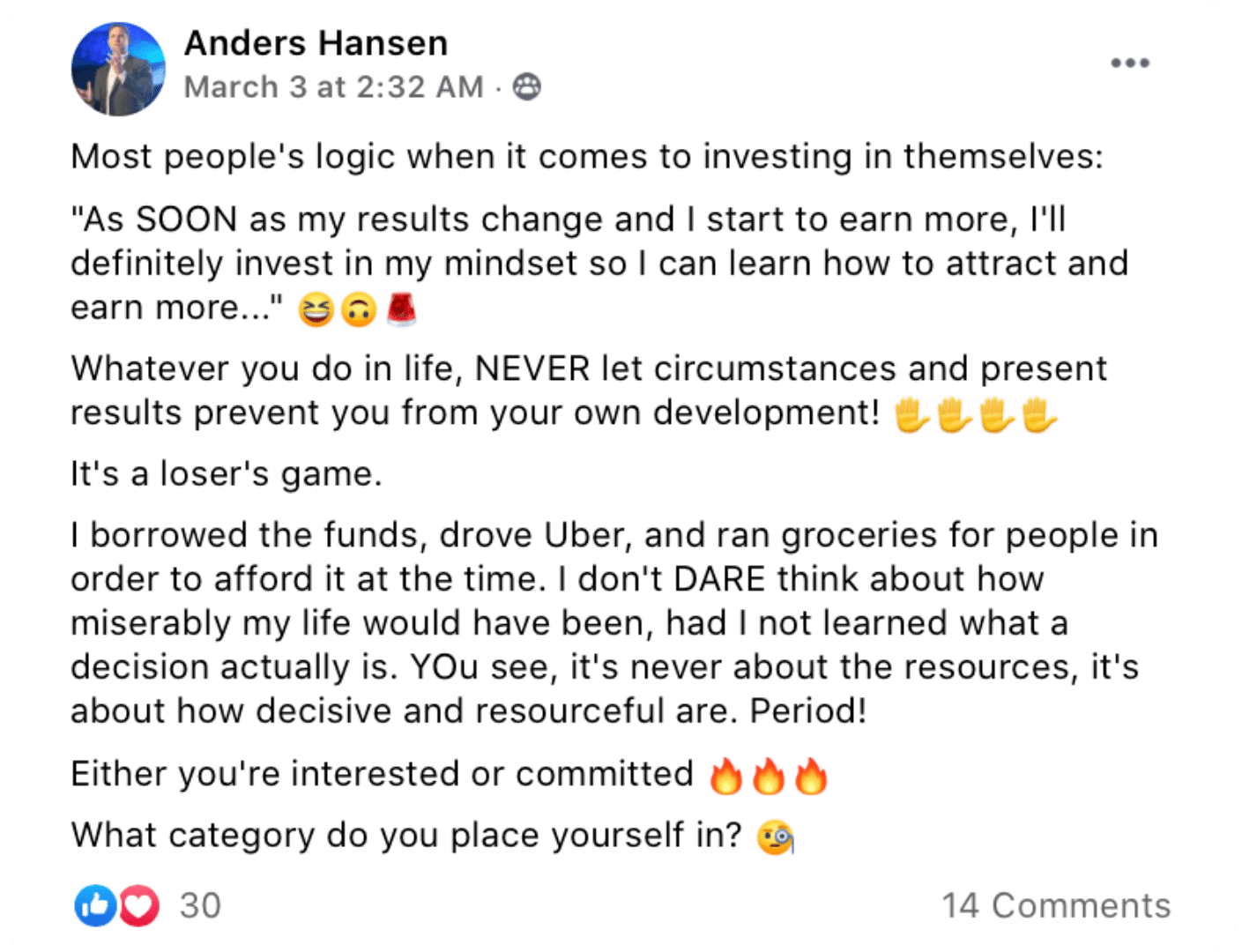 Thank You Anders Hansen Illusionist * Speaker * ChangeMaker