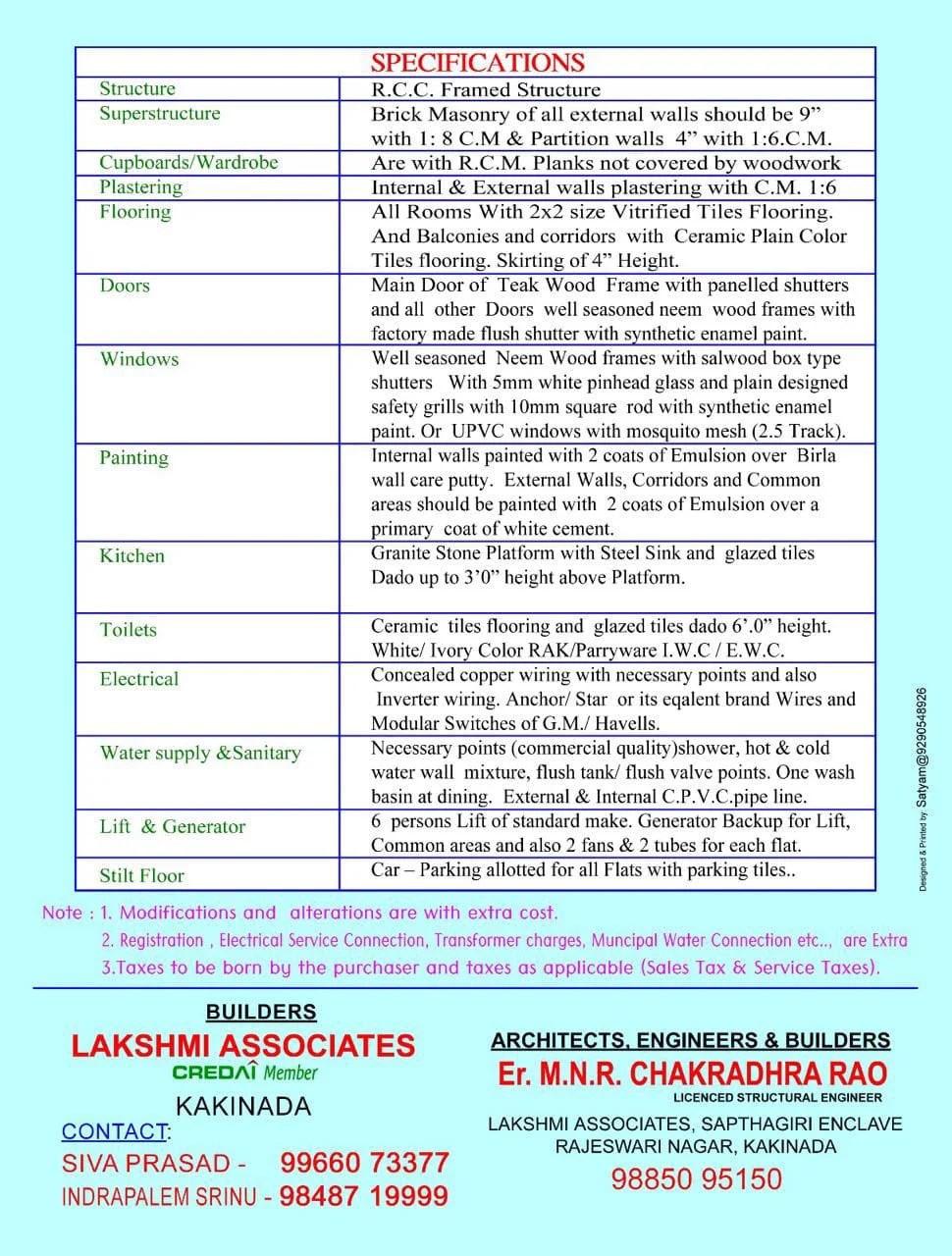 2 BHK Flats for Sale at Ramanayyapeta, Kakinada