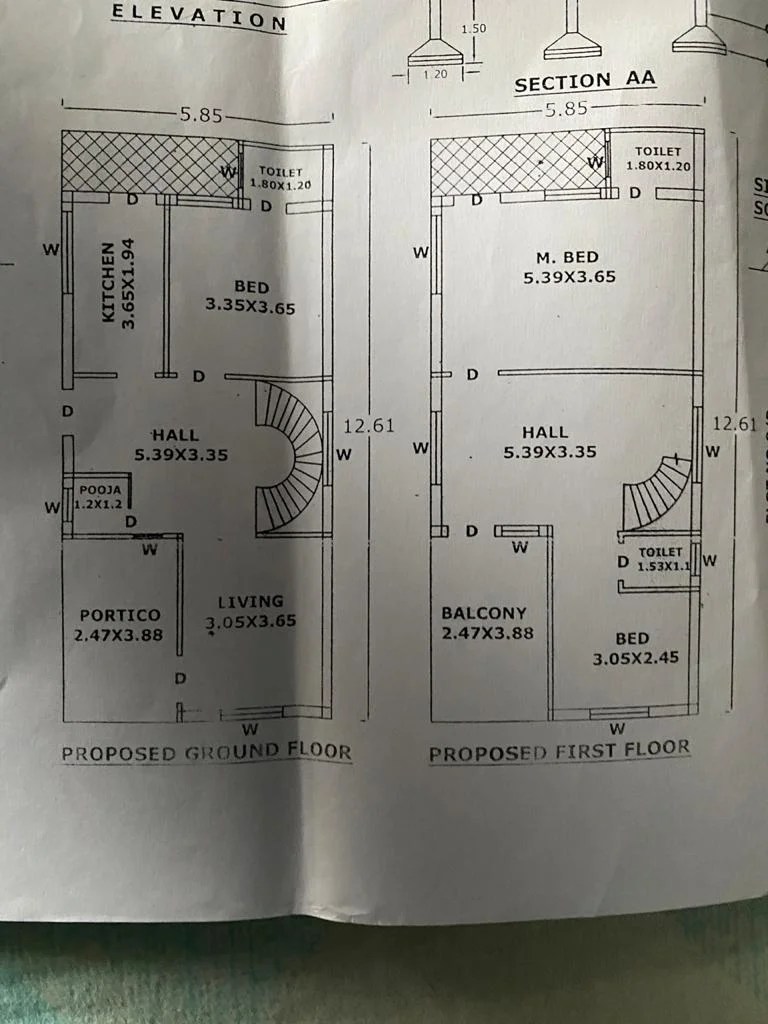 Duplex House For Sale at Prakasam Employees Colony, Rajahmundry Rural