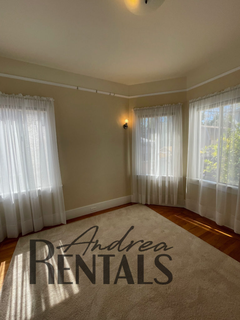 Lovely 2BR/1BA ground floor unit (lower unit of duplex) on a treelined