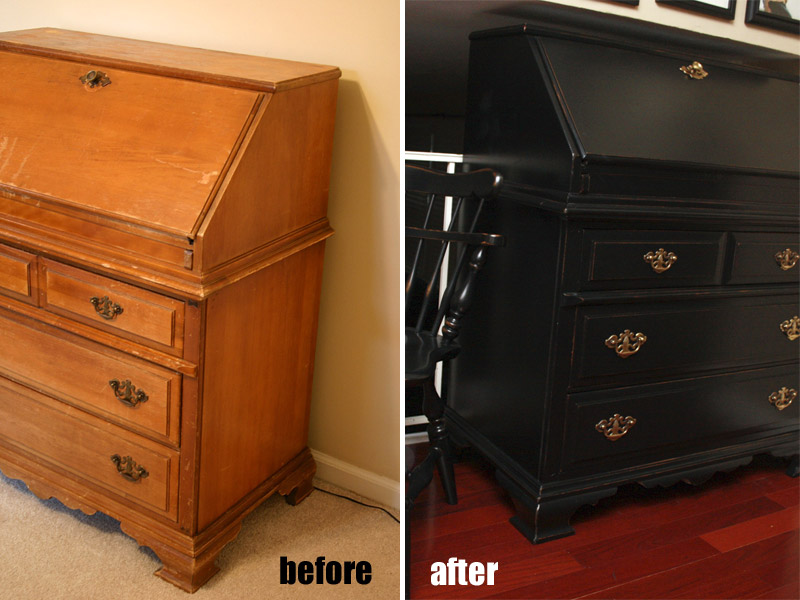 Secretary Desk Refinished a.steed's.life