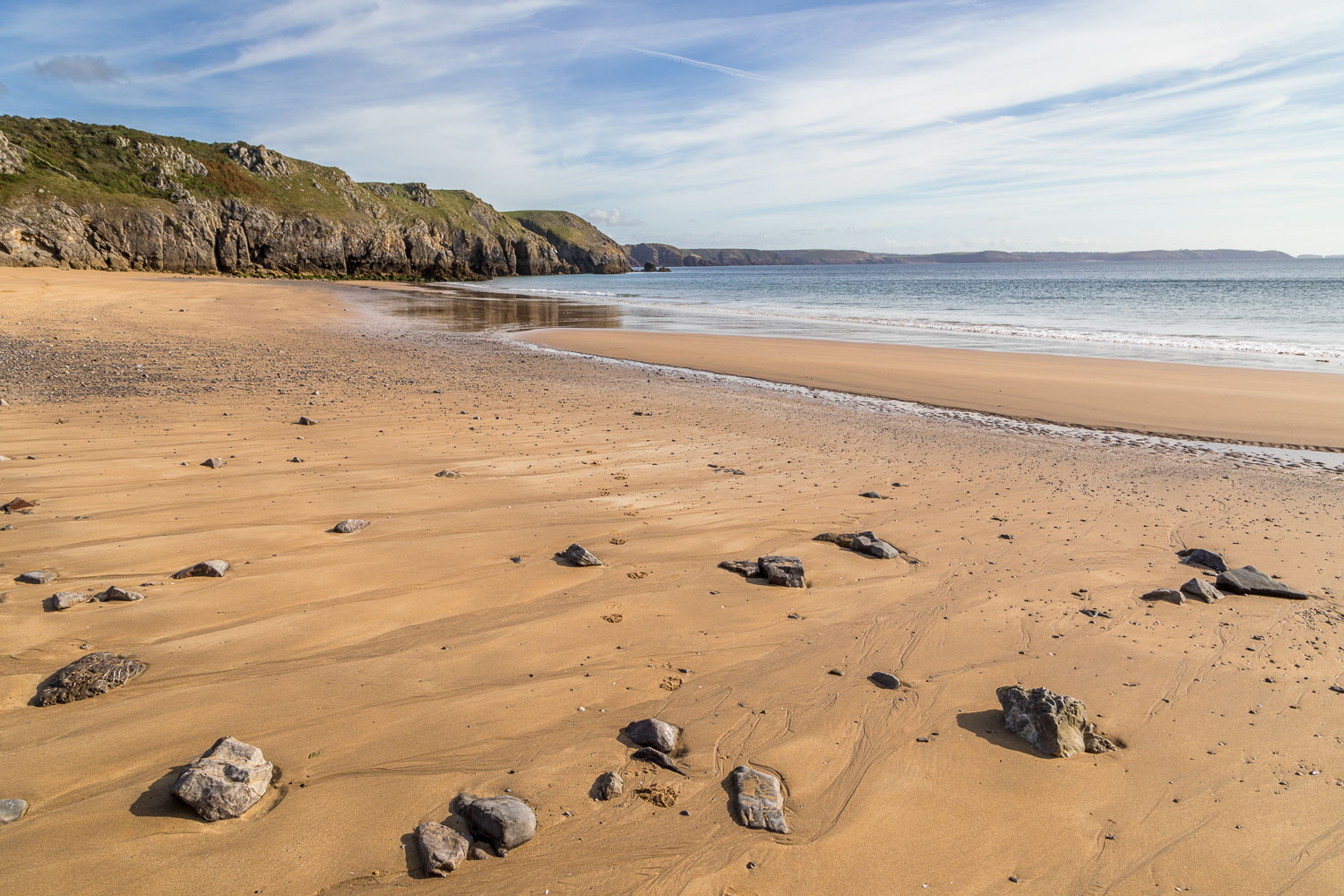 Stackpole walk Barafundle Bay Wales Coast Path Pembrokeshire walk