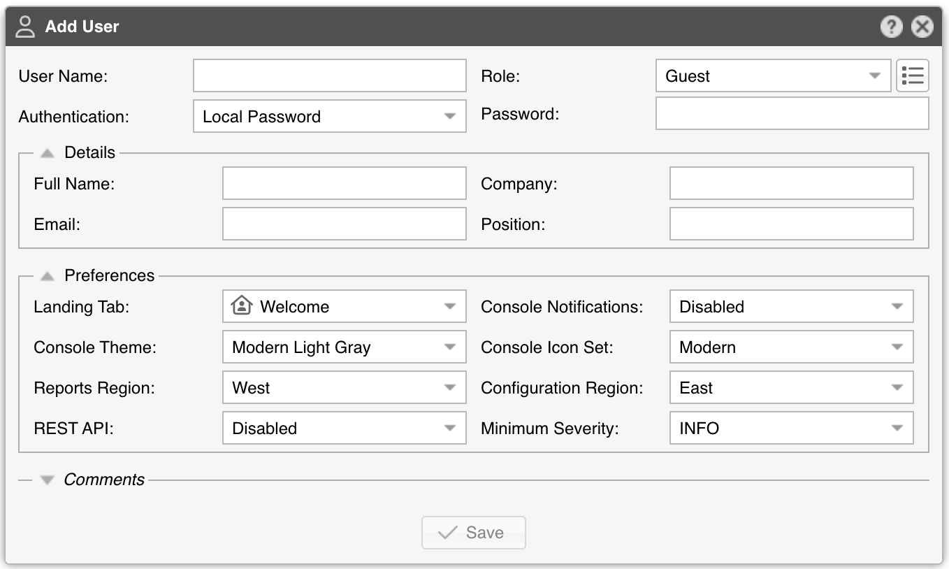 30. General Settings » User Management — Wanguard User Guide documentation