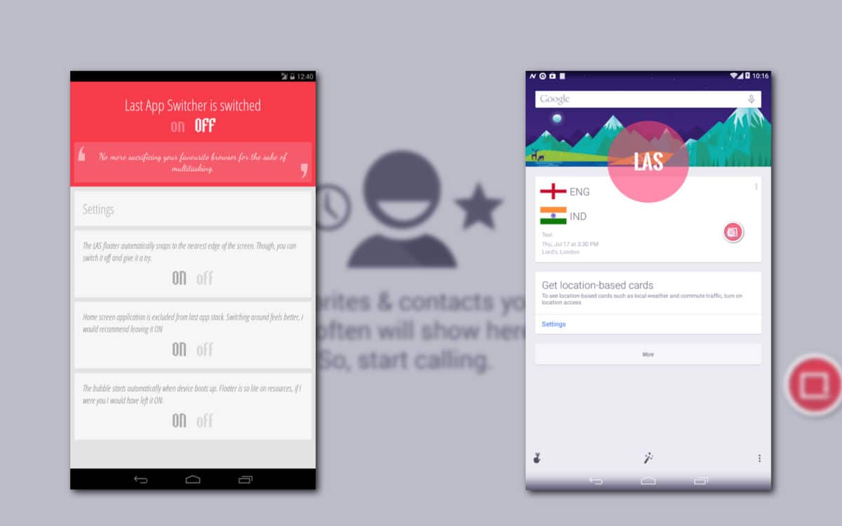 Last App Switcher pour jongler entre ses applis ouvertes Android MT