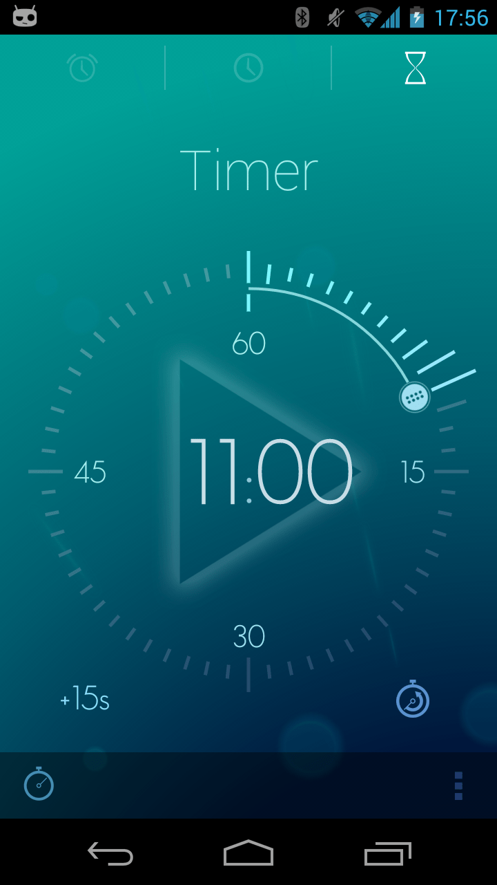 Uhr, Countdown und Stoppuhr? Timely Alarm Clock Android User